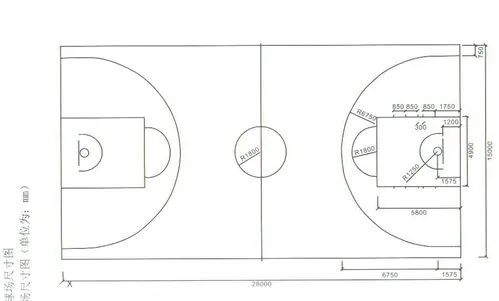 篮球馆高度标准尺寸图？让你轻松打造专业室内篮球场