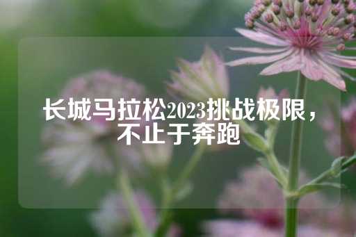 长城马拉松2023挑战极限，不止于奔跑